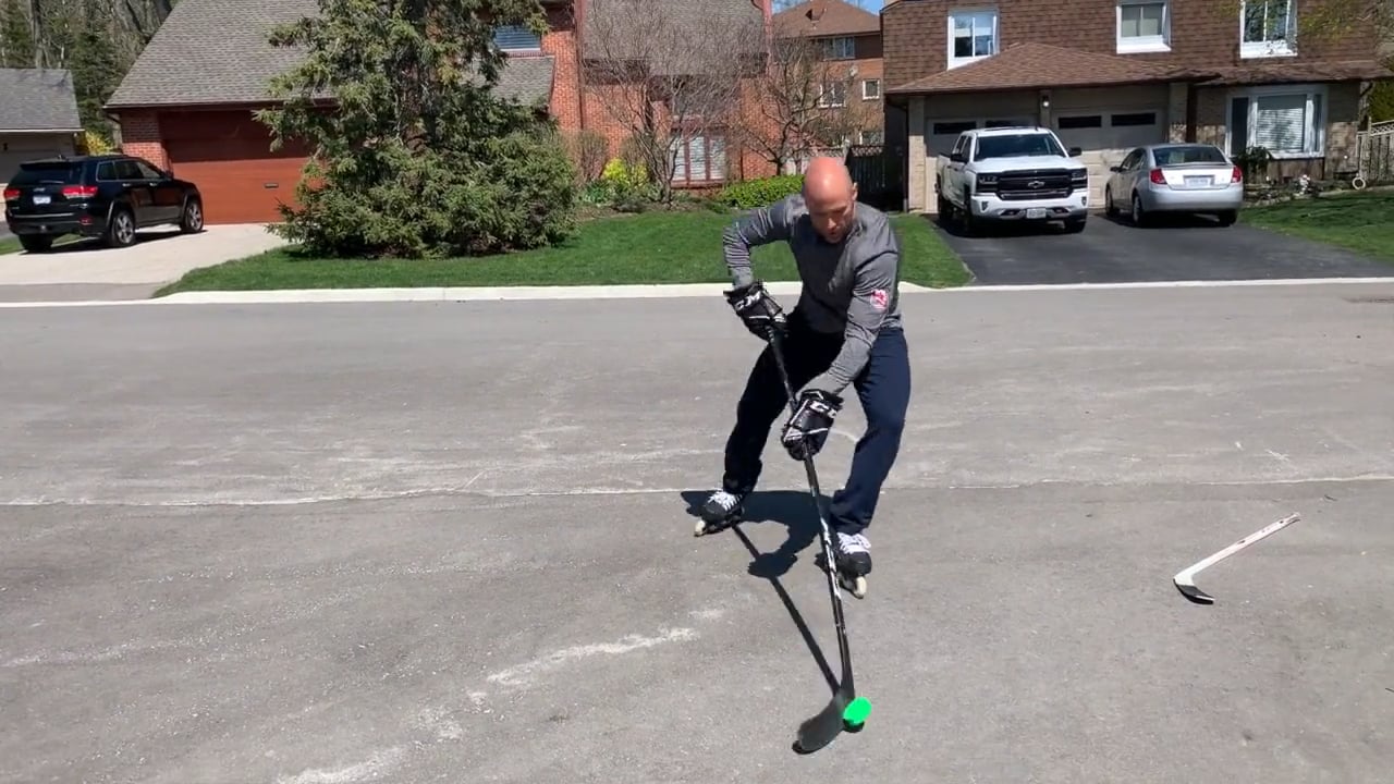 HaH - Backhand Shot on Roller Blades